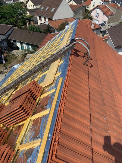 Travaux de couverture et zinguerie : photographie de chantier 23 – Couverture Lamberty.K